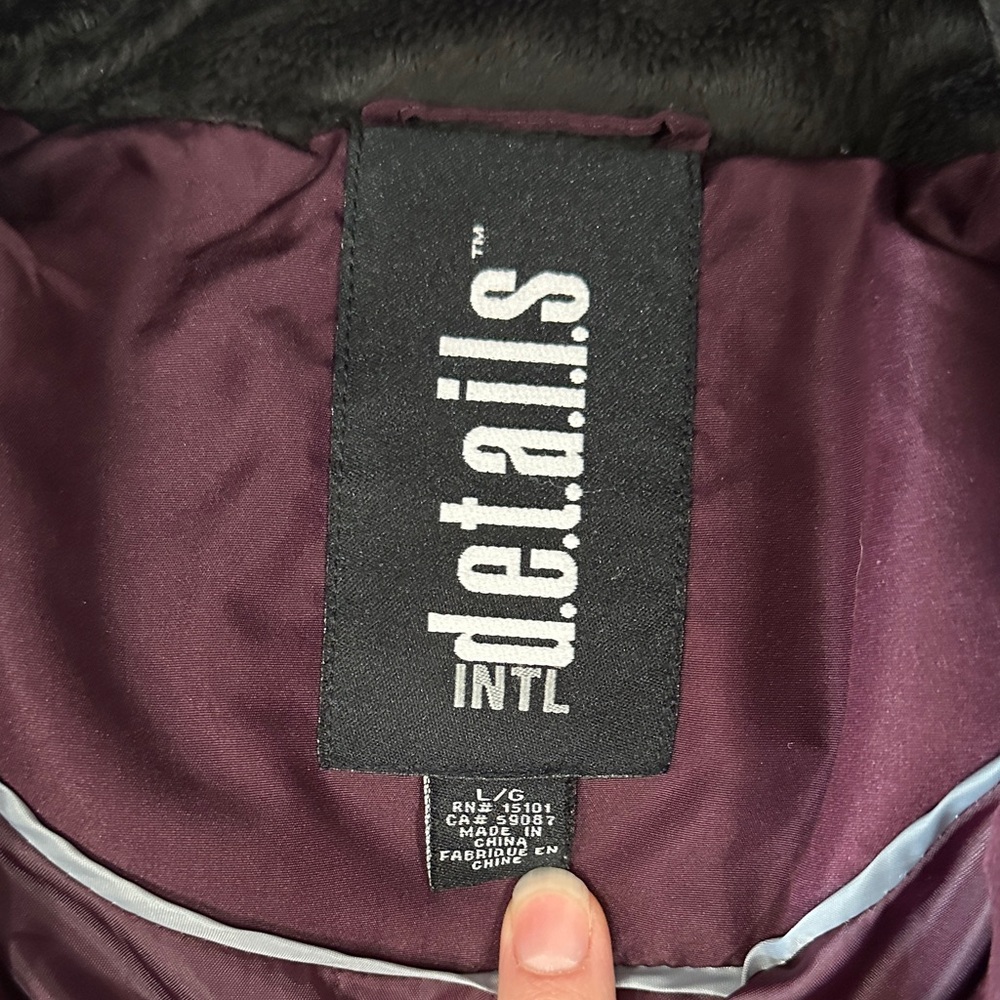 Stylish Purple Puffer Jacket - Picture 2 of 9